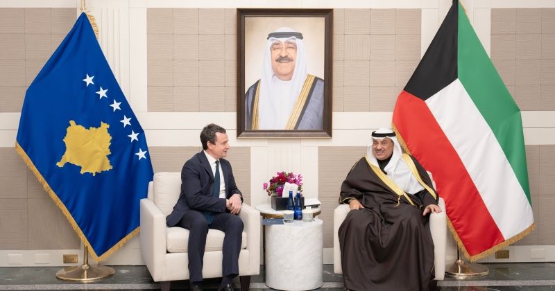 ممثل سمو الأمير سمو ولي العهد يستقبل رئيس وزراء جمهورية كوسوفو