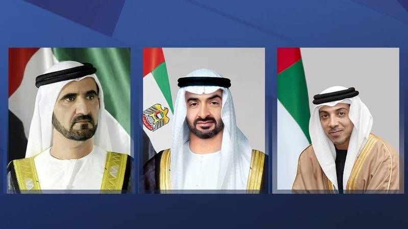 رئيس الدولة ونائباه يعزون أمير الكويت في وفاة الشيخ مبارك جابر المبارك الصباح