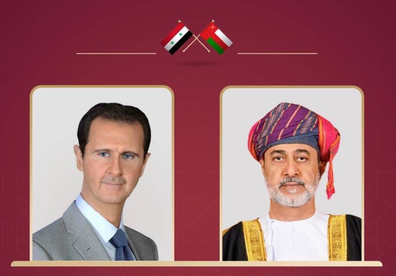 جلالة السلطان يهنئ الرئيس السوري بمناسبة العيد الوطني لبلاده