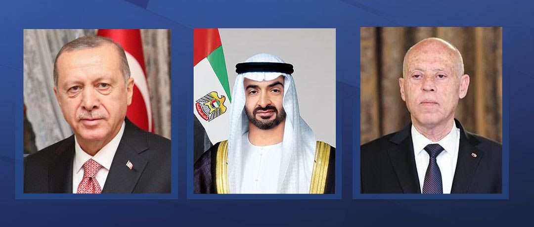 رئيس الدولة يتبادل التهاني بعيد الفطر مع الرئيسين التونسي والتركي