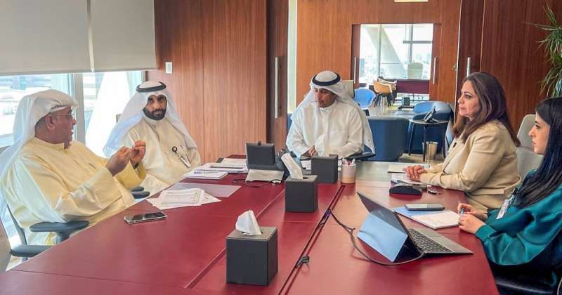 جانب من اجتماع الوزير بورقبة مع قياديي بنك الائتمان