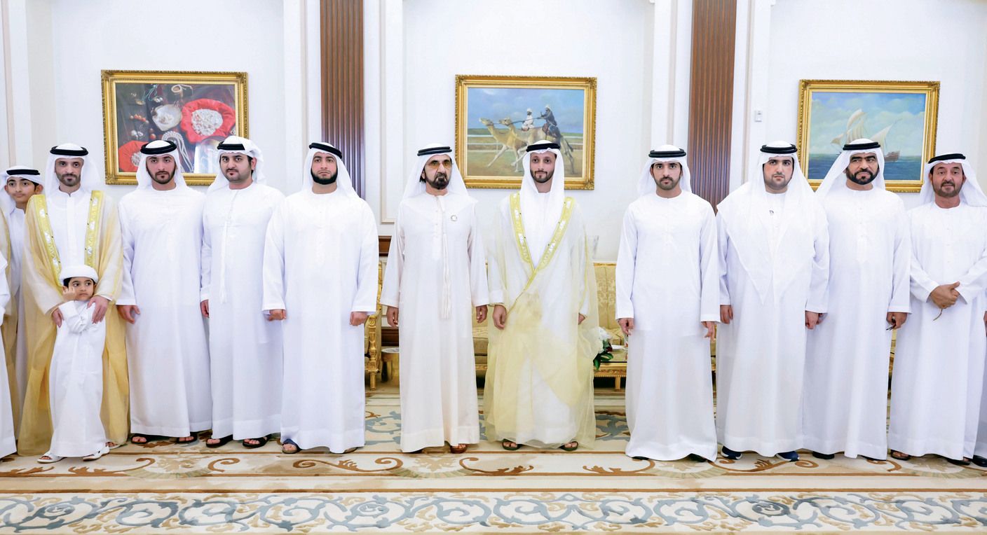 محمد بن راشد يحضر أفراح آل مكتوم