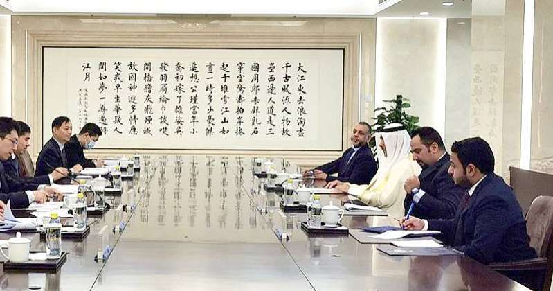 السفير حيات بحث مع مسؤولين صينيين تعزيز الشراكة الاستراتيجية