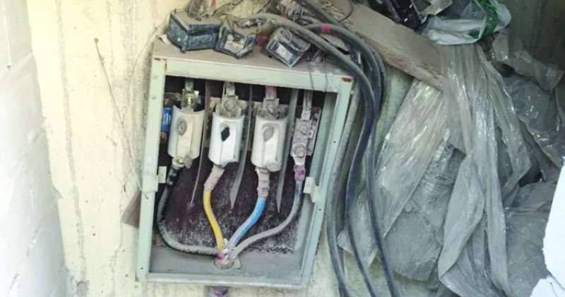 مخالفة رصدها فريق الضبطية الكهربائية