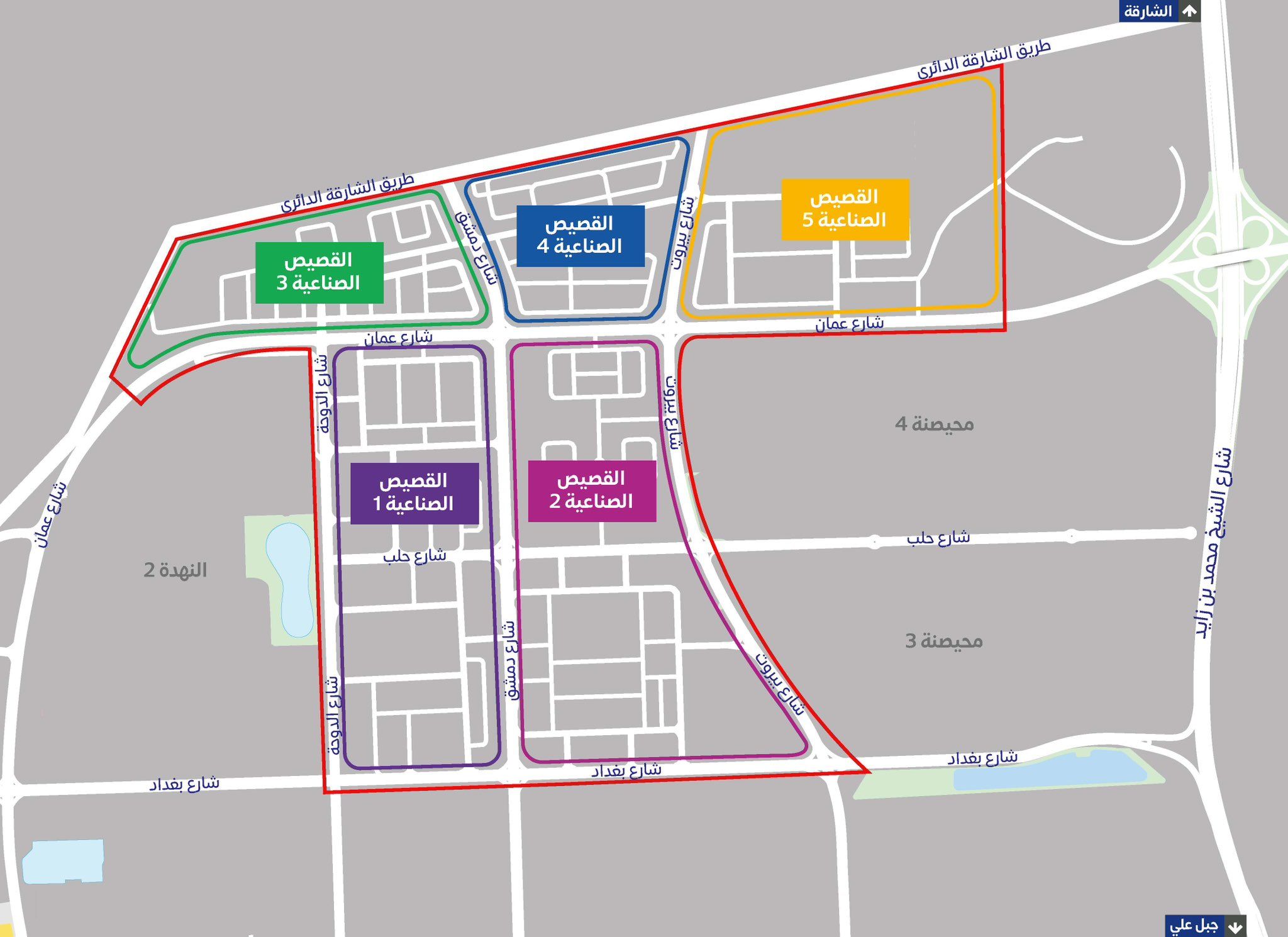 «طرق دبي» ترسي عقد تنفيذ طرق داخلية في 5 مناطق بالقصيص الصناعية