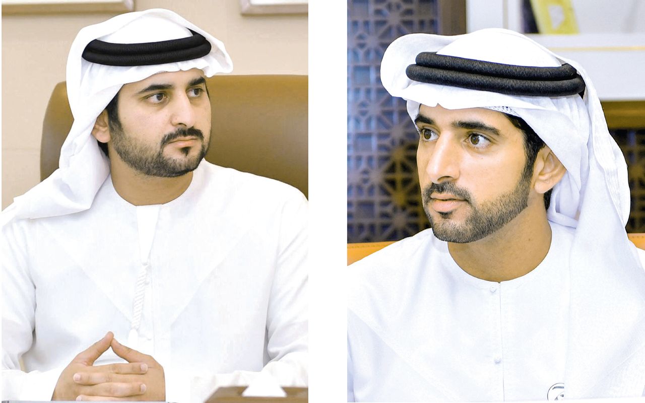 حمدان ومكتوم بن محمد ينعيان شهيد الواجب الإطفائي الرقيب عمر الكتبي