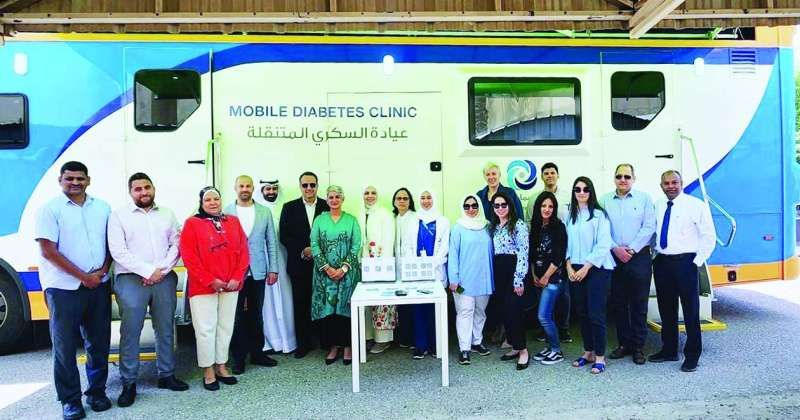 المشاركون في حملة معهد دسمان للسكري بالسفارة الكندية