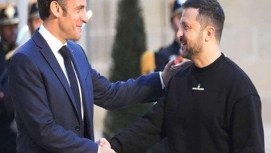 الرئيس الفرنسي يستقبل نظيره الأوكراني في قصر الإليزيه