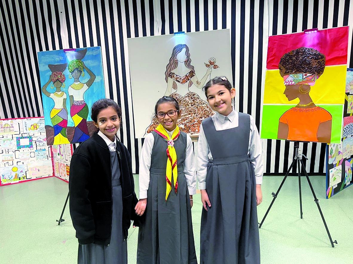 معرض فني لطالبات «أم هاني»