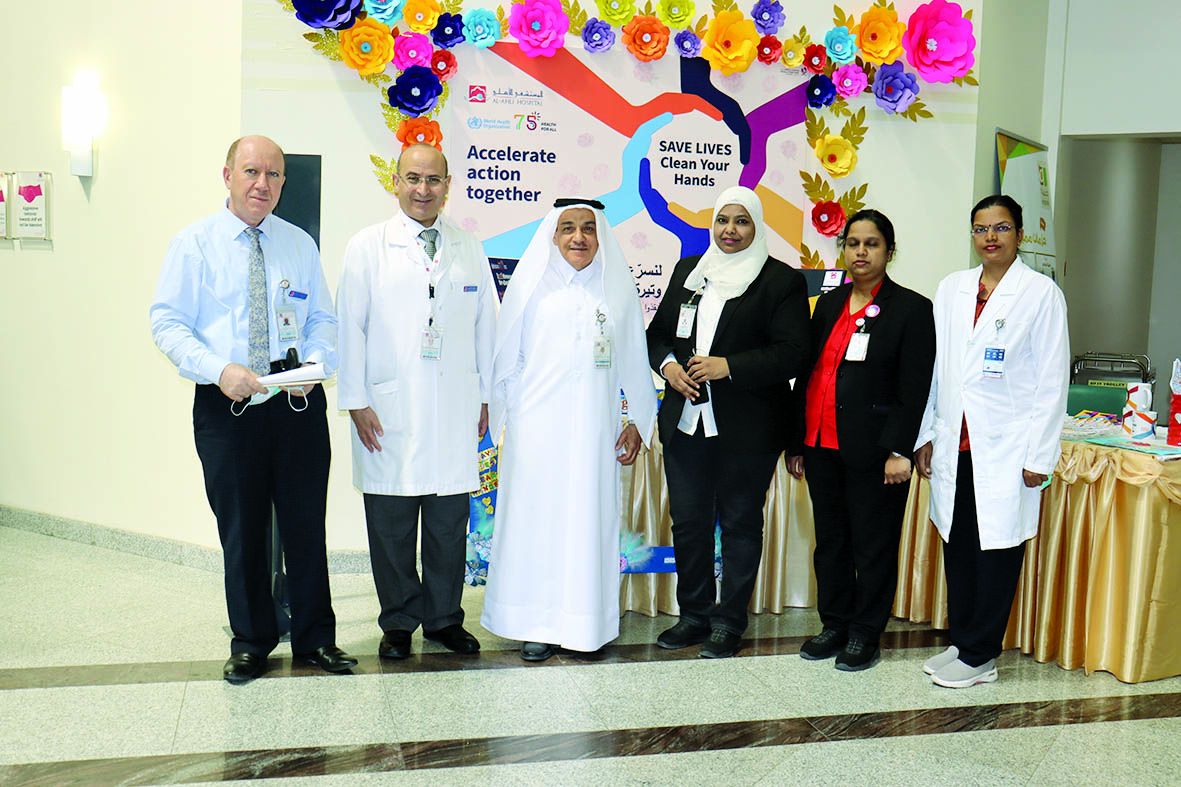 المستشفى الأهلي يحتفل باليوم العالمي لنظافة اليدين