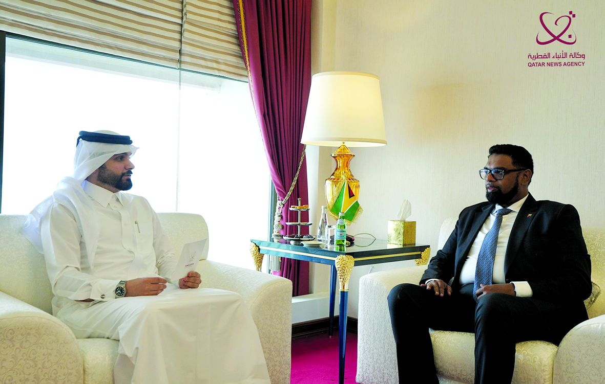 رئيس جمهورية غويانا التعاونية: المباحثات مع سمو الأمير تفتح الآفاق أمام علاقات متميزة بين البلدين