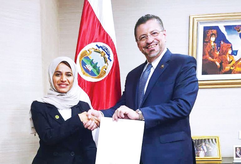 رئيس الدولة يدعو رئيسي كوستاريكا وبالاو لحضور «COP 28»