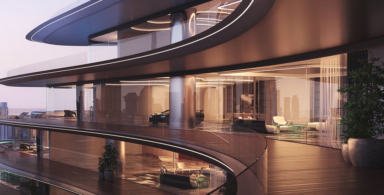 برج جديد في دبي يتيح لسكانه اصطحاب سياراتهم إلى شققهم