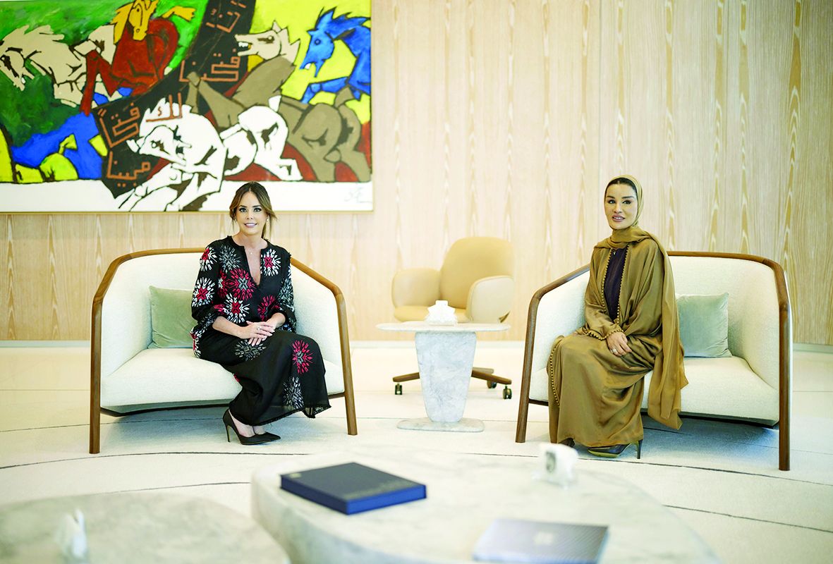 صاحبة السمو تجتمع مع حرم رئيس باراغواي