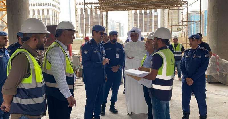 «الإطفاء» تواصل حملاتها التفتيشية على المشاريع قيد الإنشاء