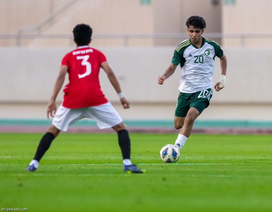 أخضر الناشئين يخسر تجريبية اليمن