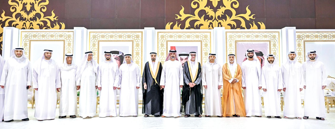 ولي عهد عجمان يحضر حفل زفاف مبارك المهيري