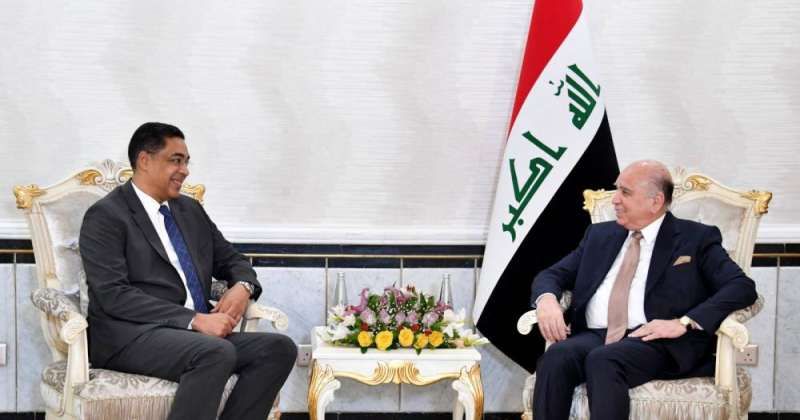 السفير الفرج بحث وحسين مخرجات اجتماع اللجنة الفنية الكويتية - العراقية