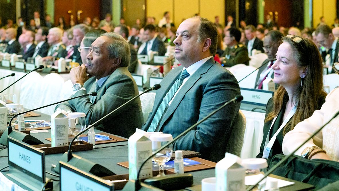 د. العطية يشارك بالجلسة الافتتاحية لحوار شانغريلا