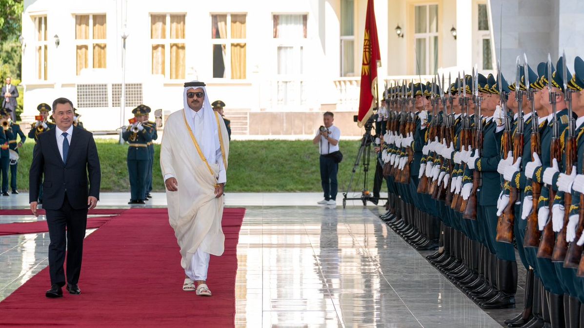 مراسم استقبال رسمية لسمو الأمير في العاصمة القيرغيزية بيشكيك