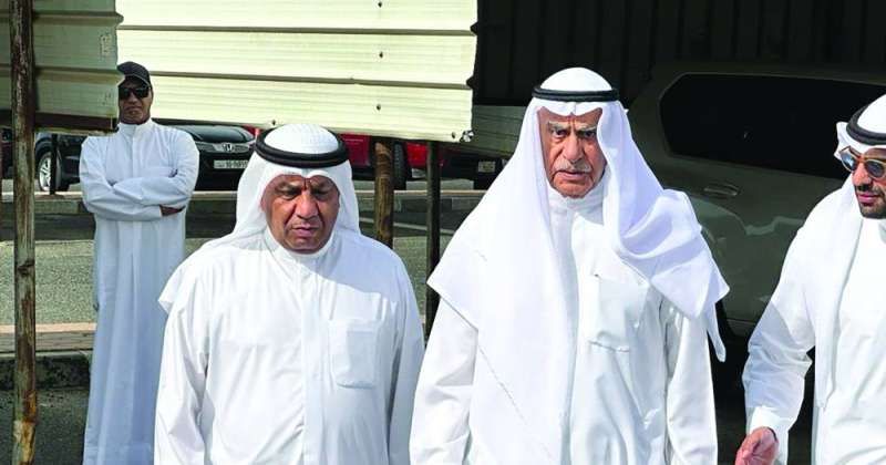 رئيس مجلس الأمة السابق أحمد السعدون خلال توجهه للإدلاء بصوته