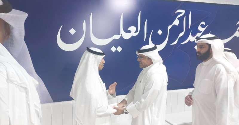 حمد العليان استقبل المهنئين بفوزه في الانتخابات