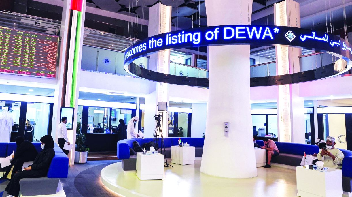 4 أسهم تستحوذ على نصف سيولة سوق دبي