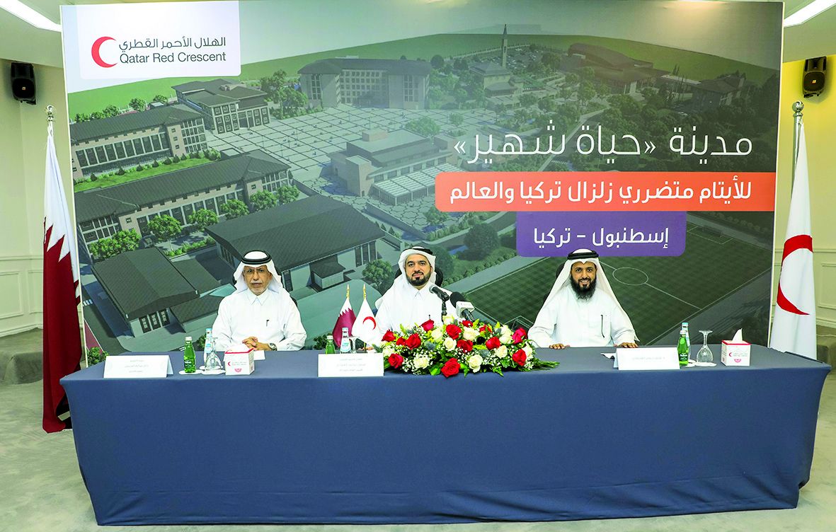 الهلال القطري يطلق حملة خيرية لإنشاء مدينة «الحياة شهير» بتركيا