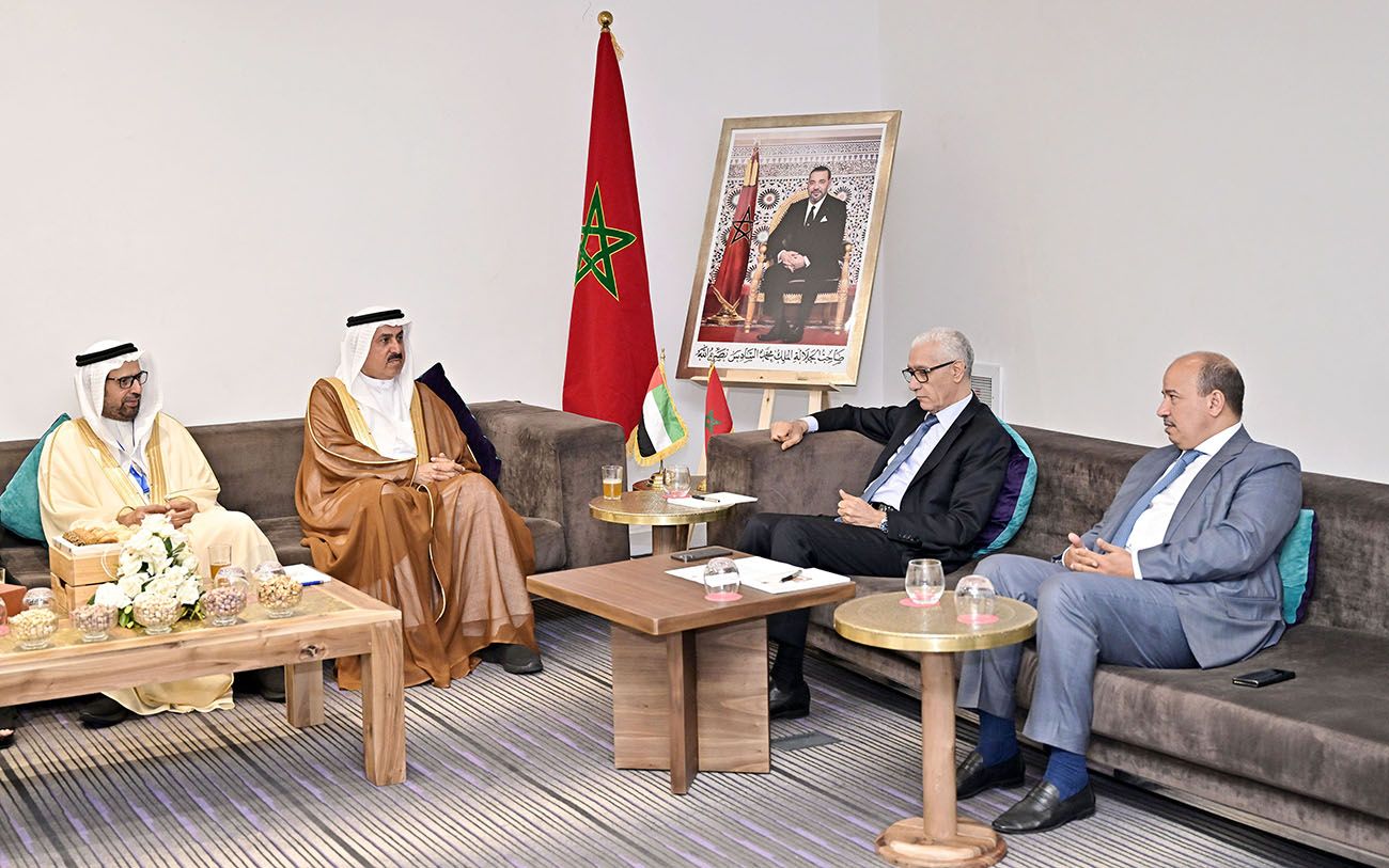 صقر غباش يبحث التعاون البرلماني مع رئيسي مجلسي النواب والمستشارين في المغرب