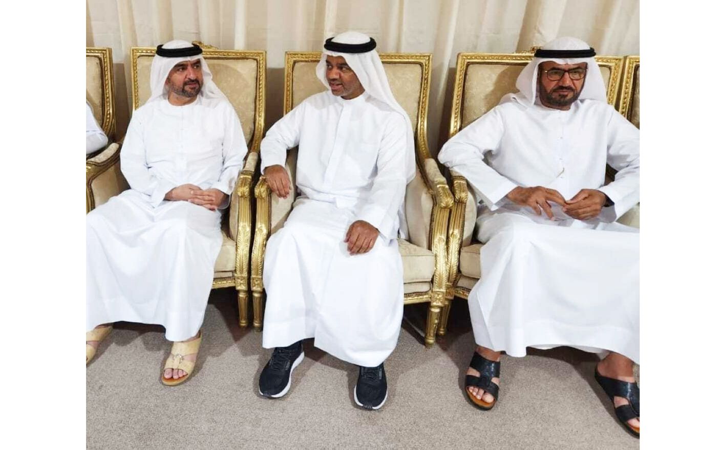 عبدالله بن سالم يعزي في وفاة هادف السلمان وموزة بخيت