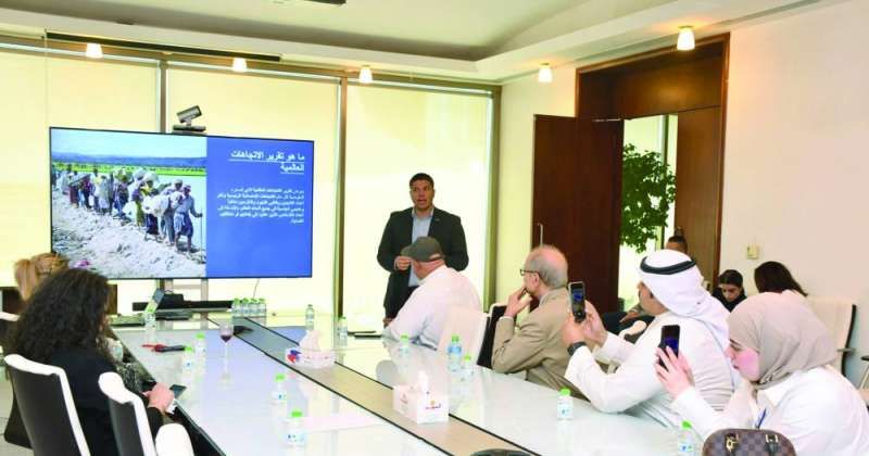 خالد كبارة متحدثاً خلال المؤتمر