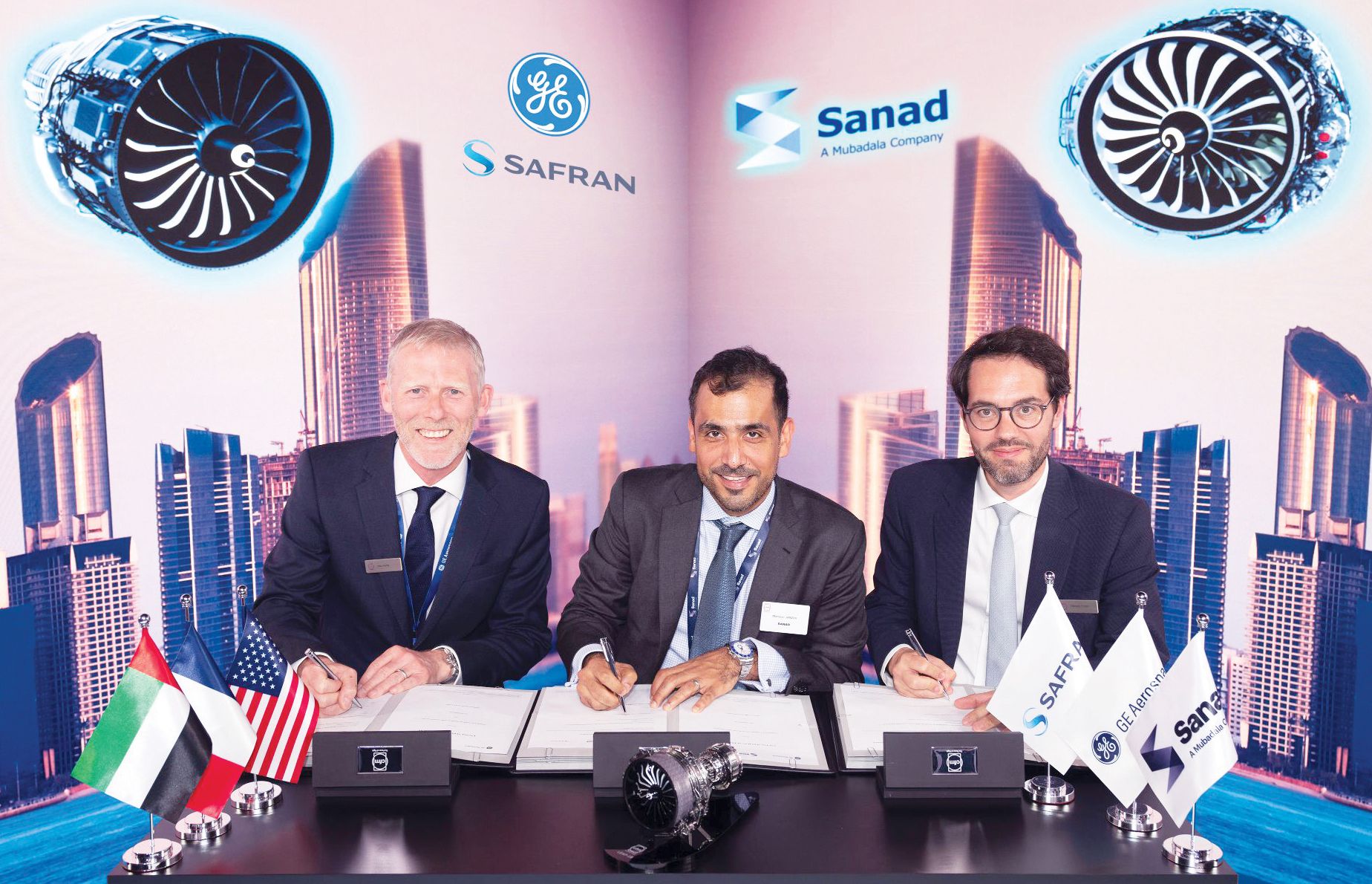 شراكة بين «سند» و«جنرال إلكتريك للطيران» و«سافران»