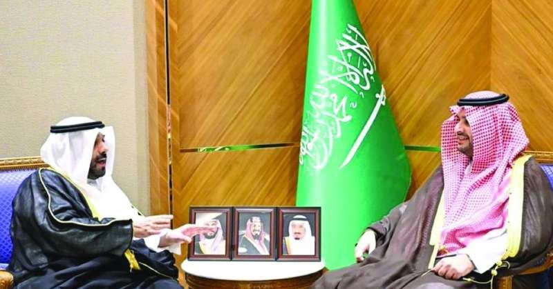 تركي بن محمد مستقبلاً صباح الناصر