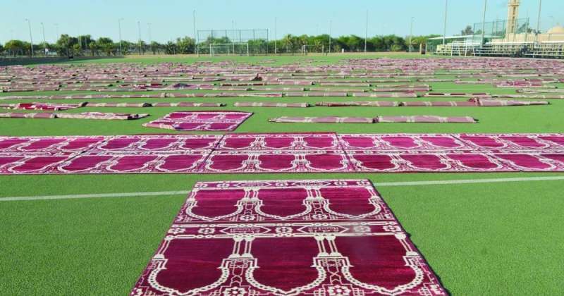 وزارة الأوقاف جهّزت مصليات العيد لاستقبال المصلين (تصوير سعود سالم)