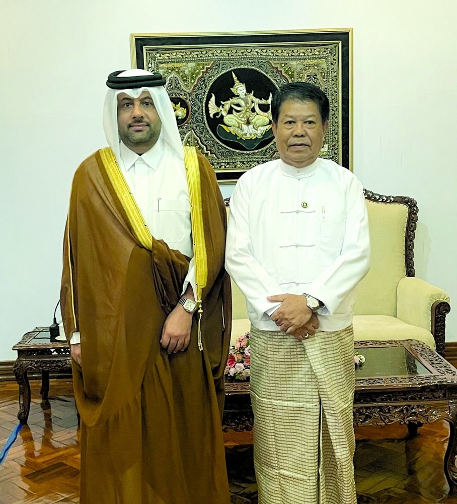 وزير خارجية ميانمار يلتقي القائم بالأعمال بالإنابة القطري