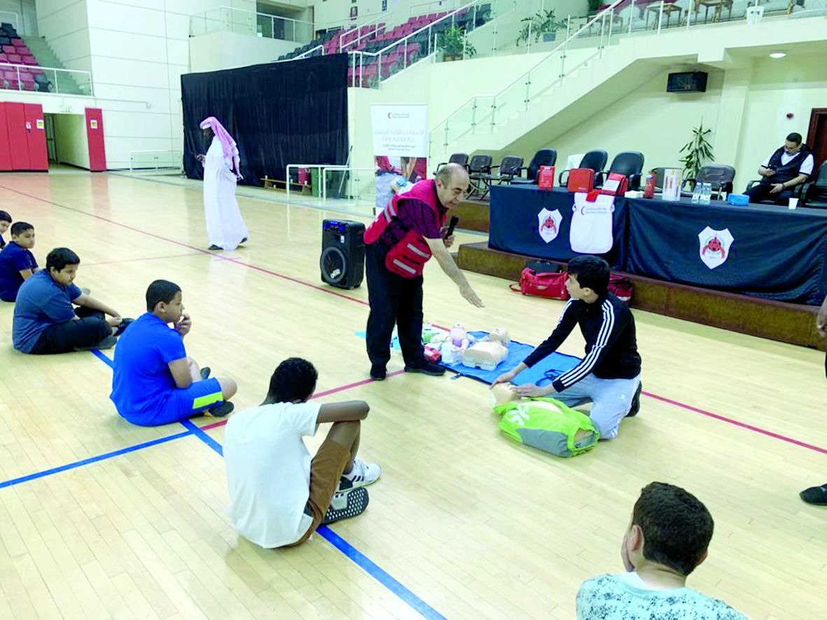 شبابي الريان والسيلية ينظمان  ورشة «بيدين تنقذ حياة»