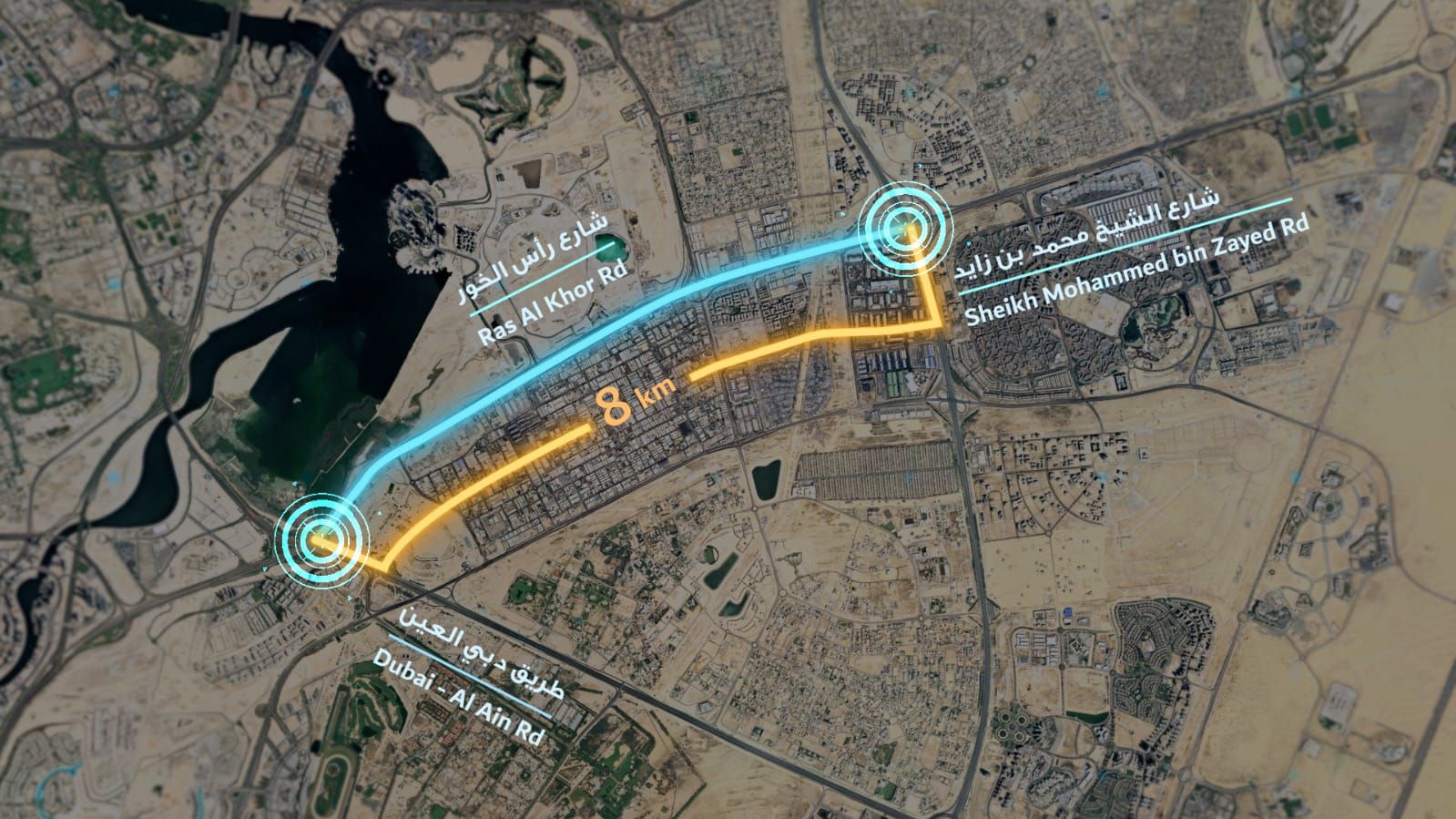 "طرق دبي" تستكمل تطوير محور الشيخ راشد بن سعيد