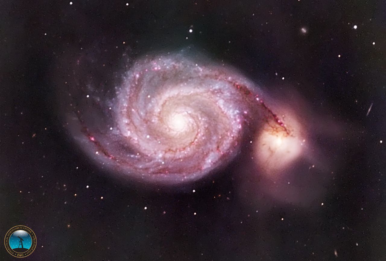 تصوير مجرة الدوامة من سماء الإمارات