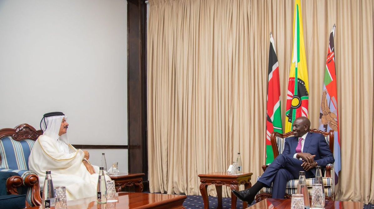 الرئيس الكيني يستقبل سفير دولة قطر