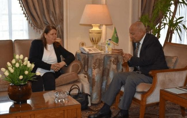 أبوالغيط يستقبل زوجة الأسير الفلسطيني المناضل مروان البرغوثي