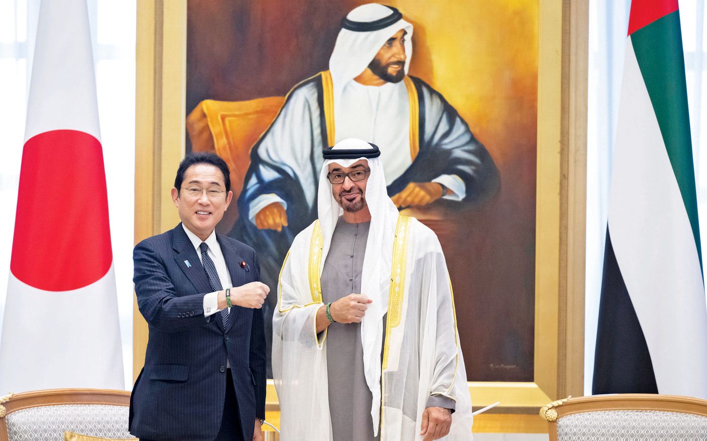 محمد بن زايد: شراكتنا الاستراتيجية مع اليابان نقلة نوعية ونتطلع لدفعها إلى الأمام