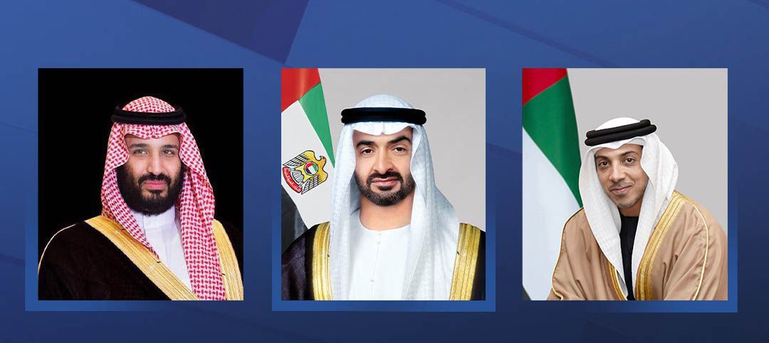 رئيس الدولة ومنصور بن زايد يتلقيان اتصالين هاتفيين من ولي عهد السعودية قدم خلالهما التعازي بوفاة سعيد بن زايد