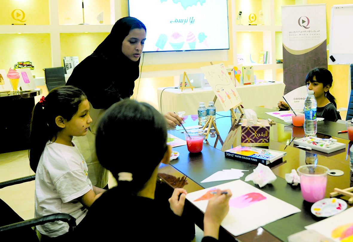 «الإعلامي» ينظم ورشة الآيس كريم الصيفي للأطفال