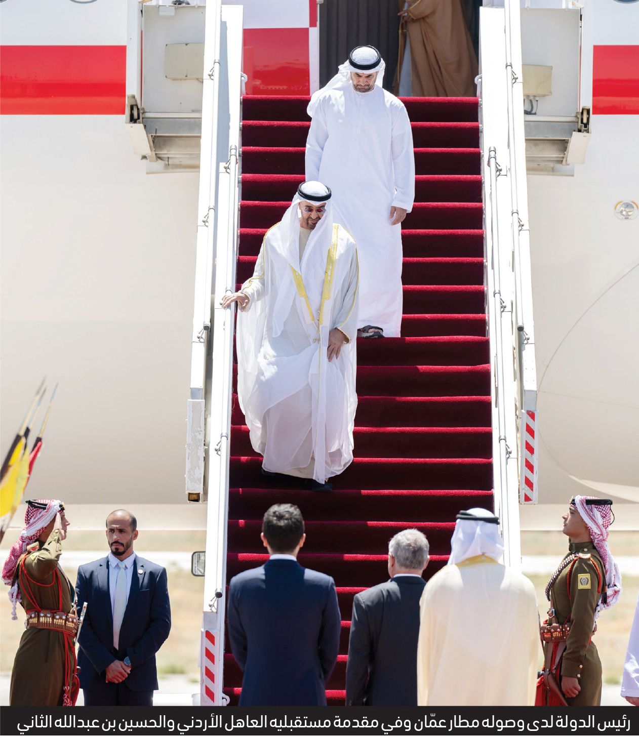 رئيس الدولة وملك الأردن يستعرضان التعاون الاقتصادي والاستثماري والتنموي