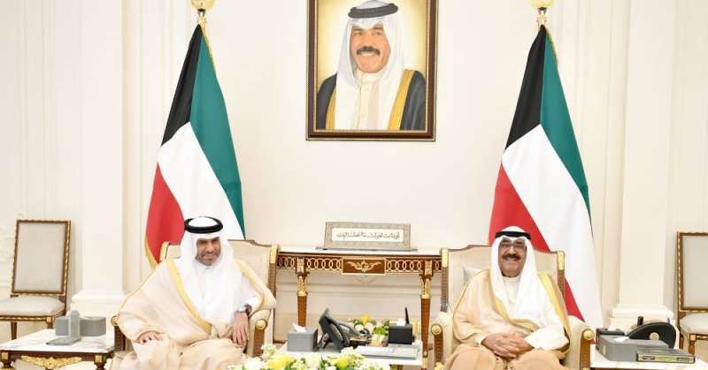 سمو ولي العهد مستقبلا سفير قطر