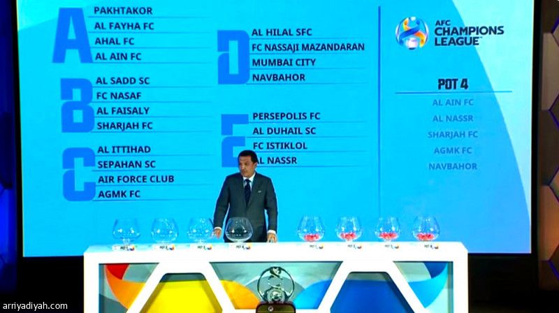 قرعة أبطال آسيا.. الهلال أول سعودي يلعب في الهند