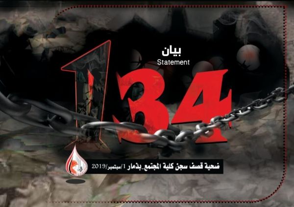 رابطة حقوقية تطالب بتحقيق دولي إزاء جريمة قصف المختطفين في كلية المجتمع بذمار