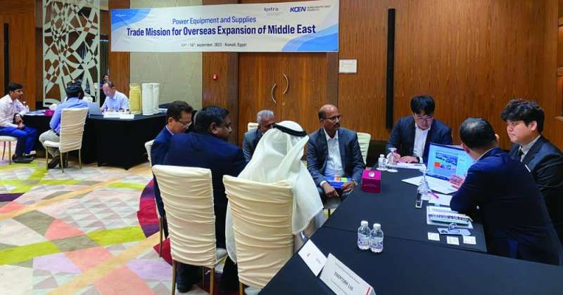 جانب من لقاءات الوفد الكوري ورواد الأعمال في الكويت