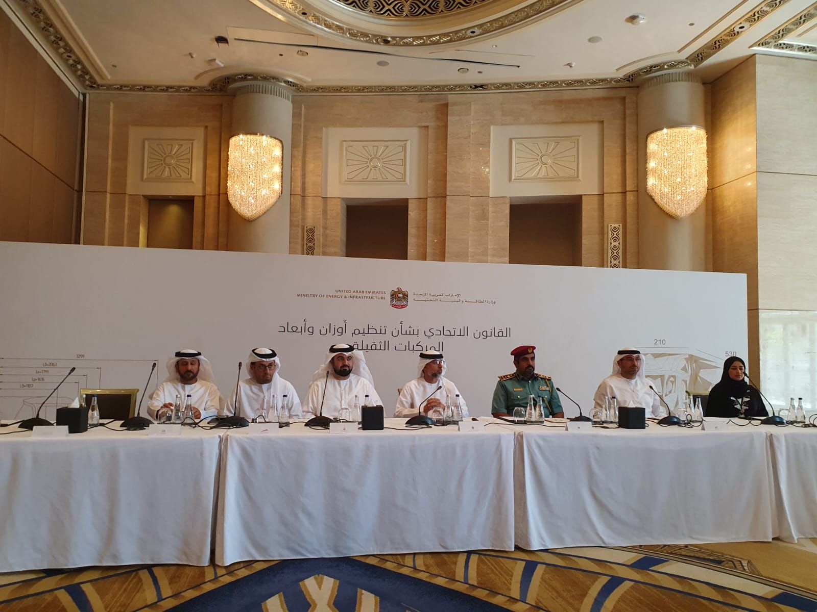 حظر المركبات التي يتجاوز وزنها الإجمالي 65 طنا من استخدام طرقات الإمارات