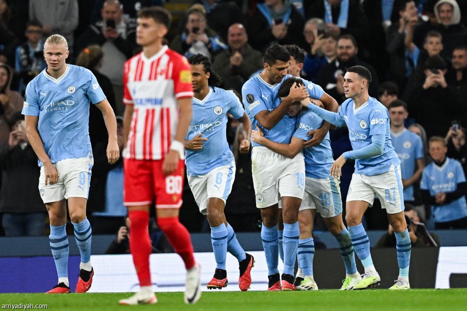 سيتي يدشن حملة الدفاع عن اللقب بنقاط النجم الأحمر